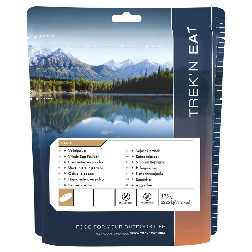 Aliments lyophilisés œuf en poudre 135 g Trek'n Eat