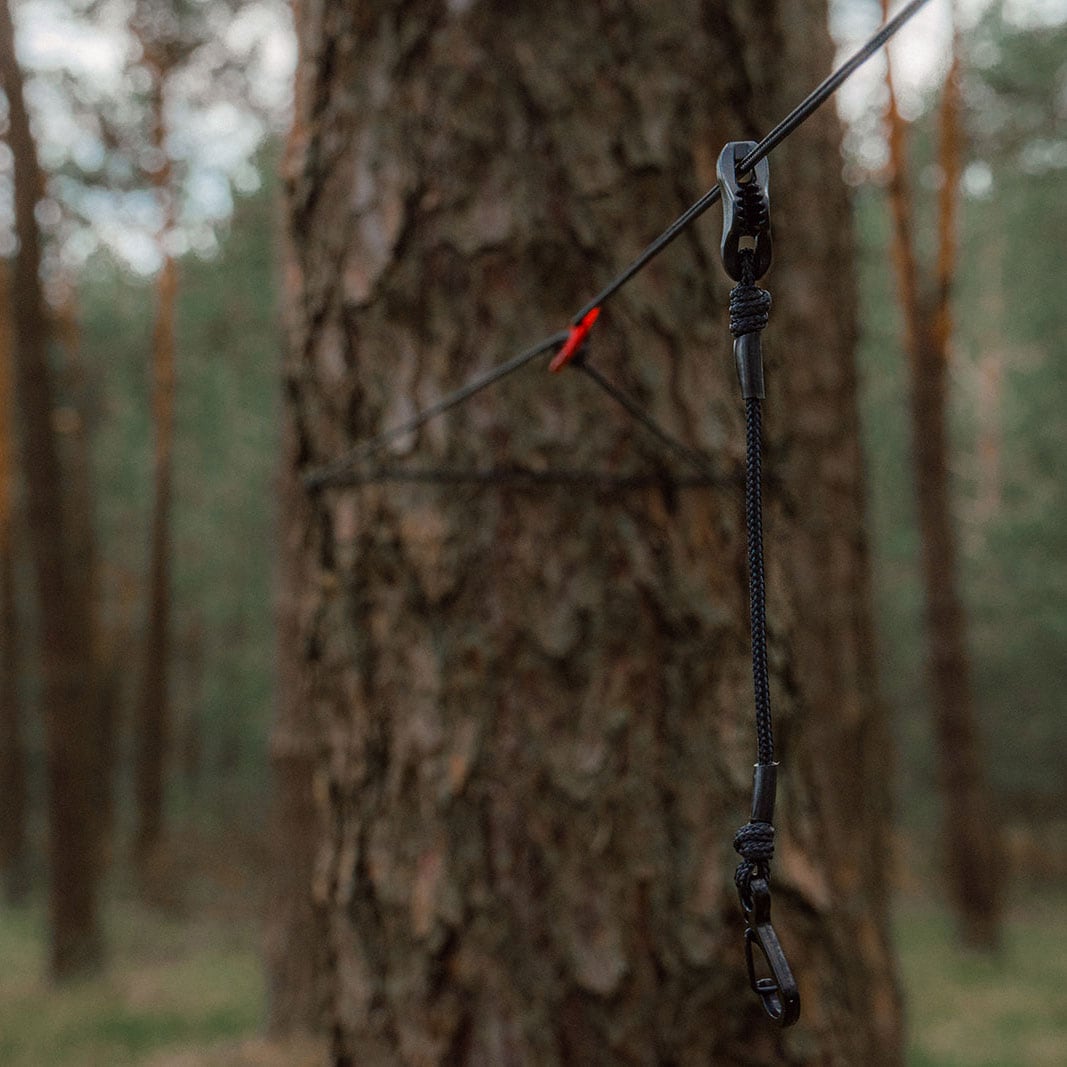 Accrochage pour bâche de bivouac Long Black Silk Tigerwood 