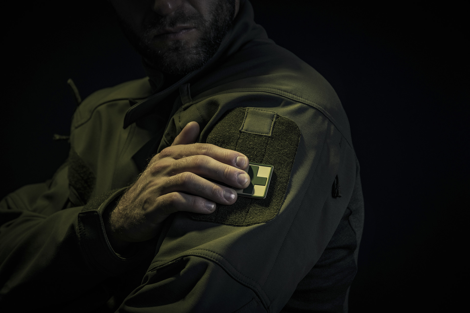Emblème médical en velcro PVC Helikon-Tex - Khaki