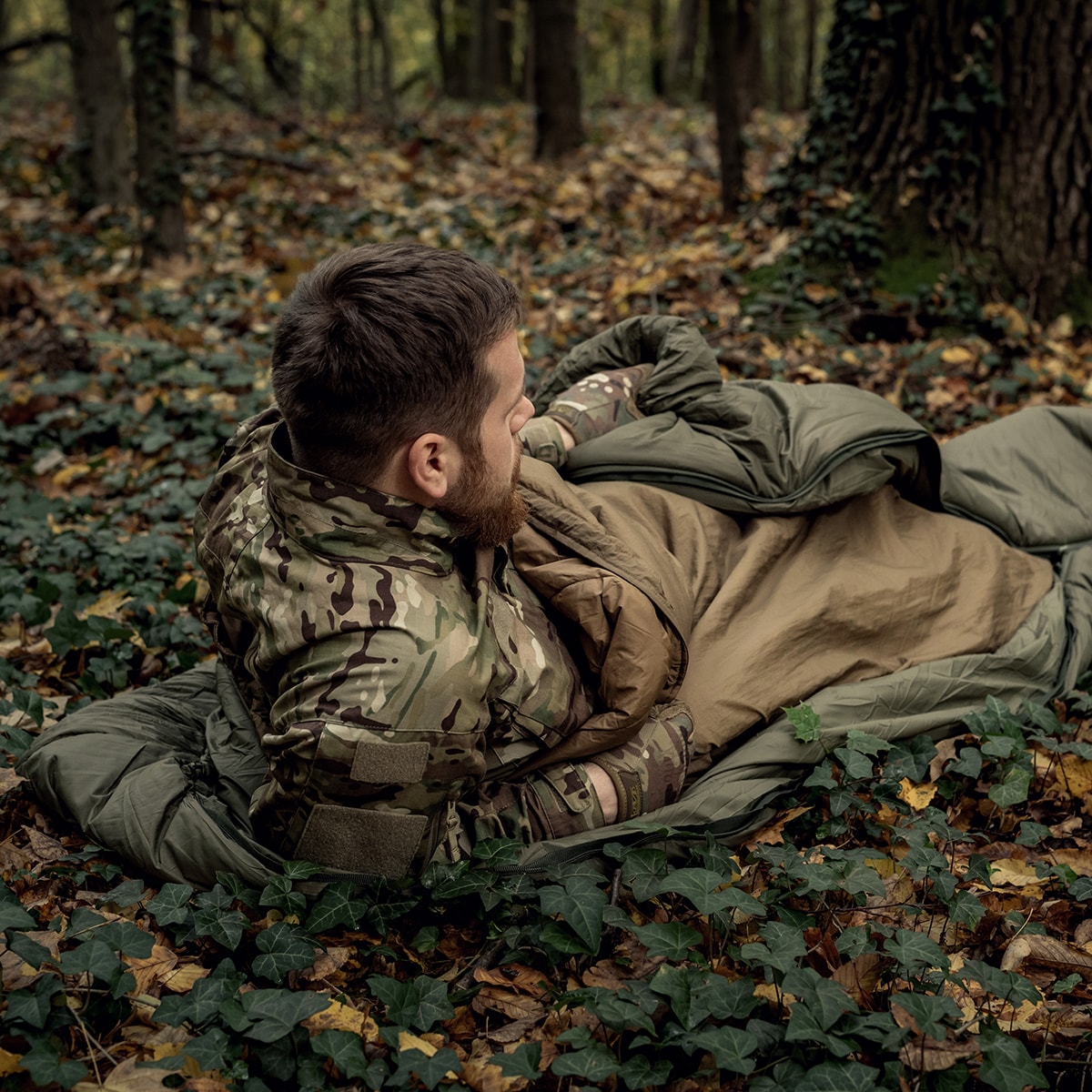 Poncho Swagman Roll Climashield Apex avec fonction sac de couchage Helikon-Tex - Coyote