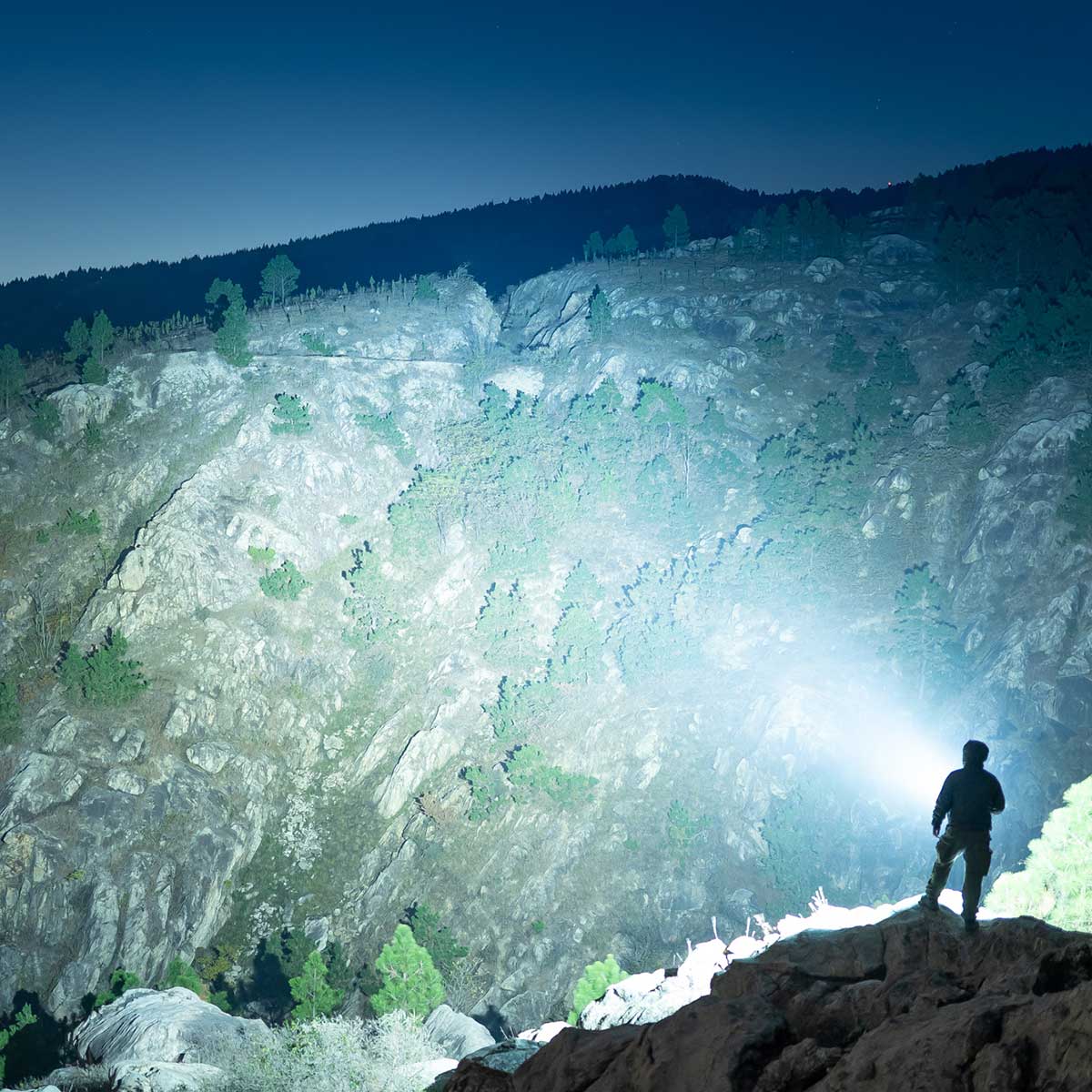 Lampe de poche rechargeable Marauder Mini  - 7000 lumens, 600 m de portée Olight - Black