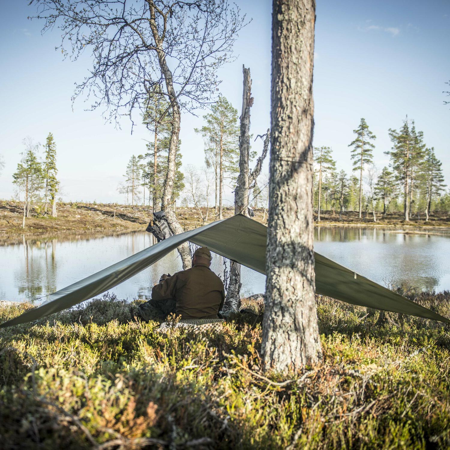 Bâche de bivouac Supertarp Helikon - Olive Green