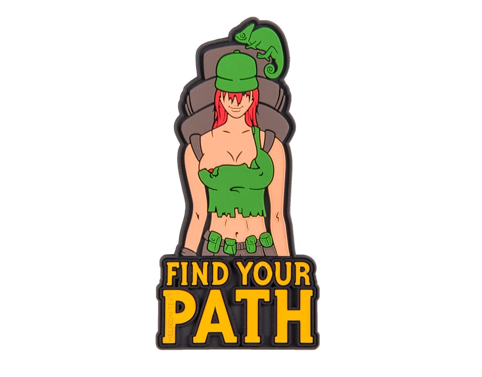 Patch Find Your Path PVC Helikon - Olive Green