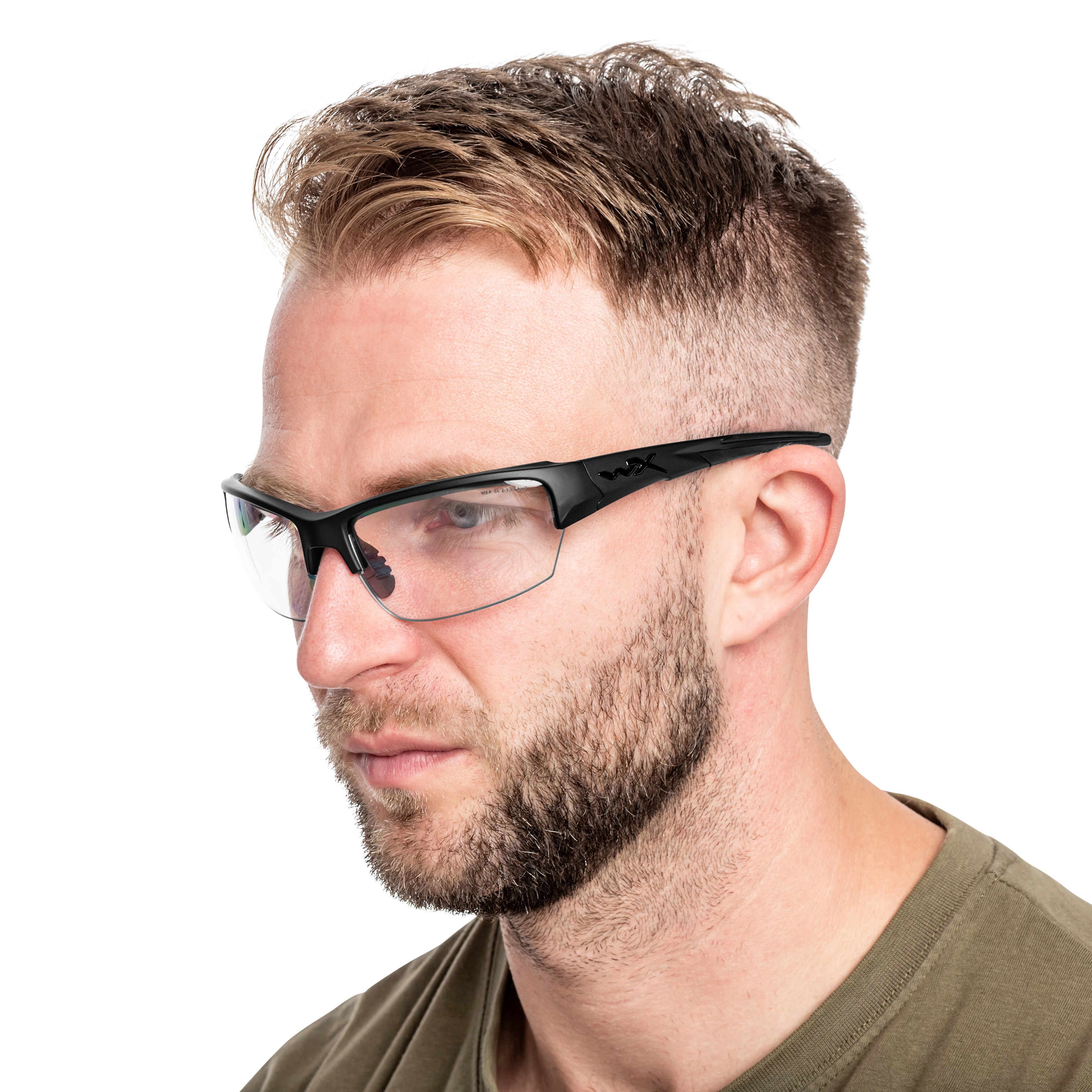 Lunettes tactique Saint Grey/Clear Matte Wiley X - Black Frame