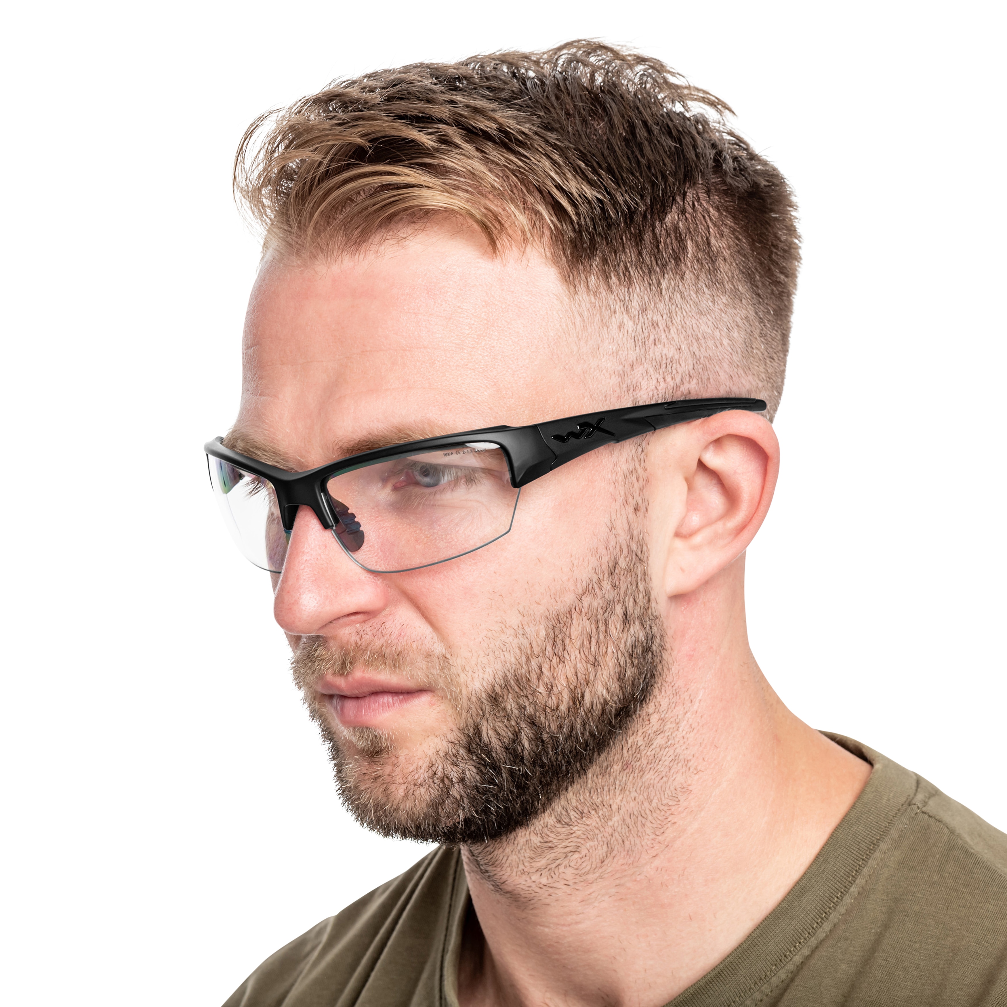 Lunettes tactique Saint Grey/Clear Matte Wiley X - Black Frame