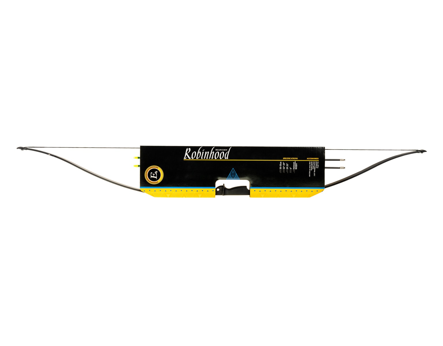 Arc classique Robin Hood longbow Poe Lang - Black