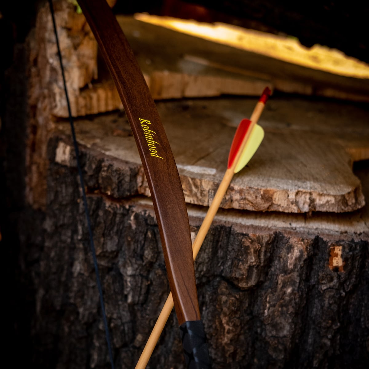 Arc classique Robin Hood longbow - Set Poe Lang - Wooden