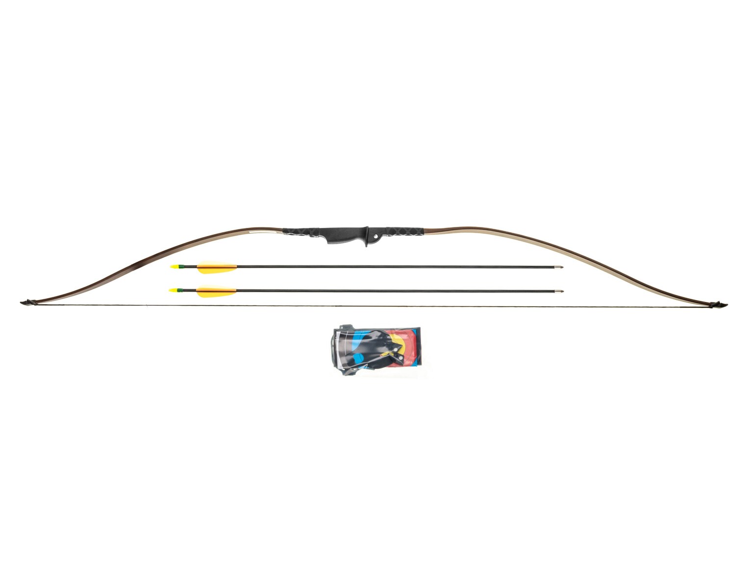 Arc classique Robin Hood longbow - Set Poe Lang - Wooden