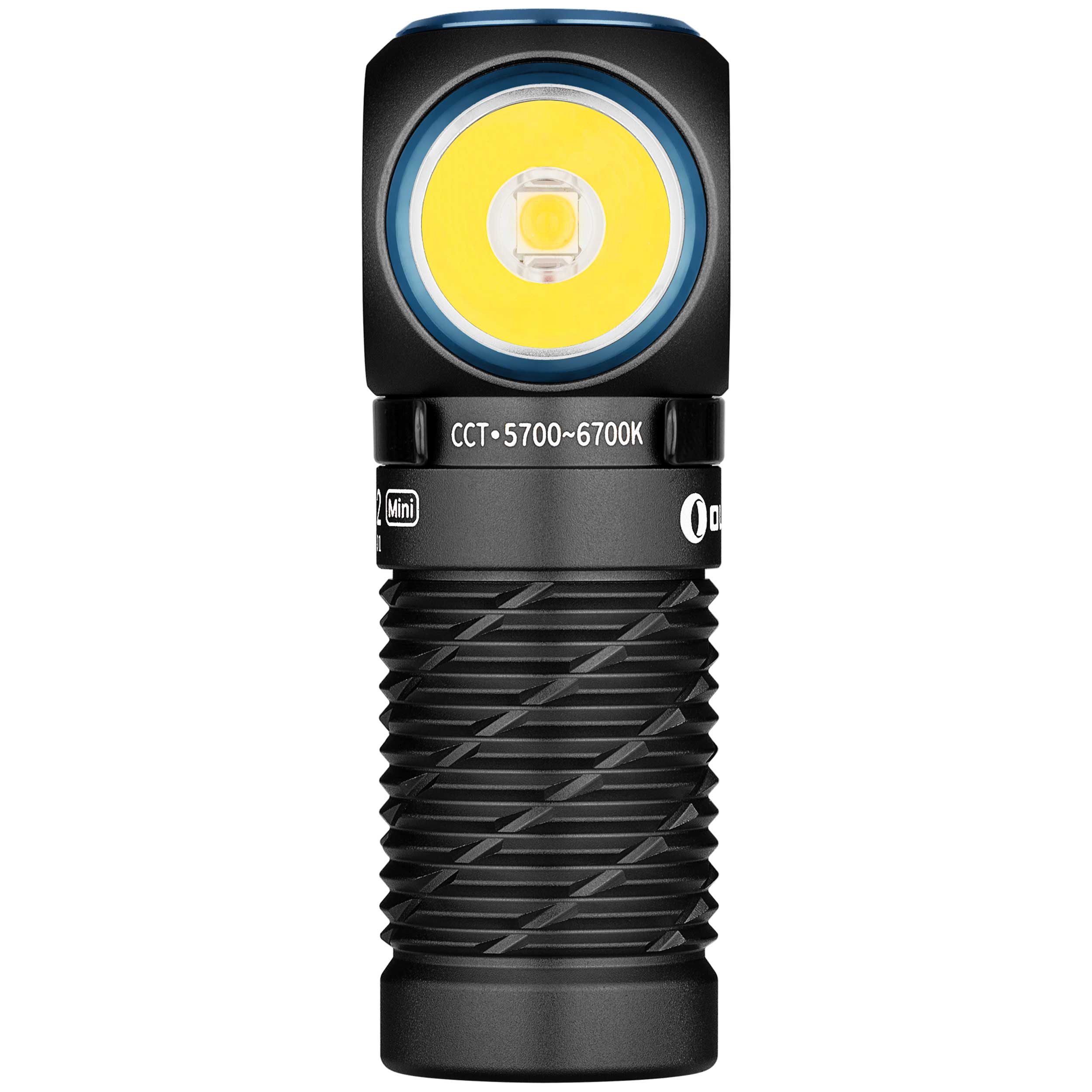 Olight Perun 2 Mini Cool White Black torche de tête et d'angle avec bandeau - 1100 lumens