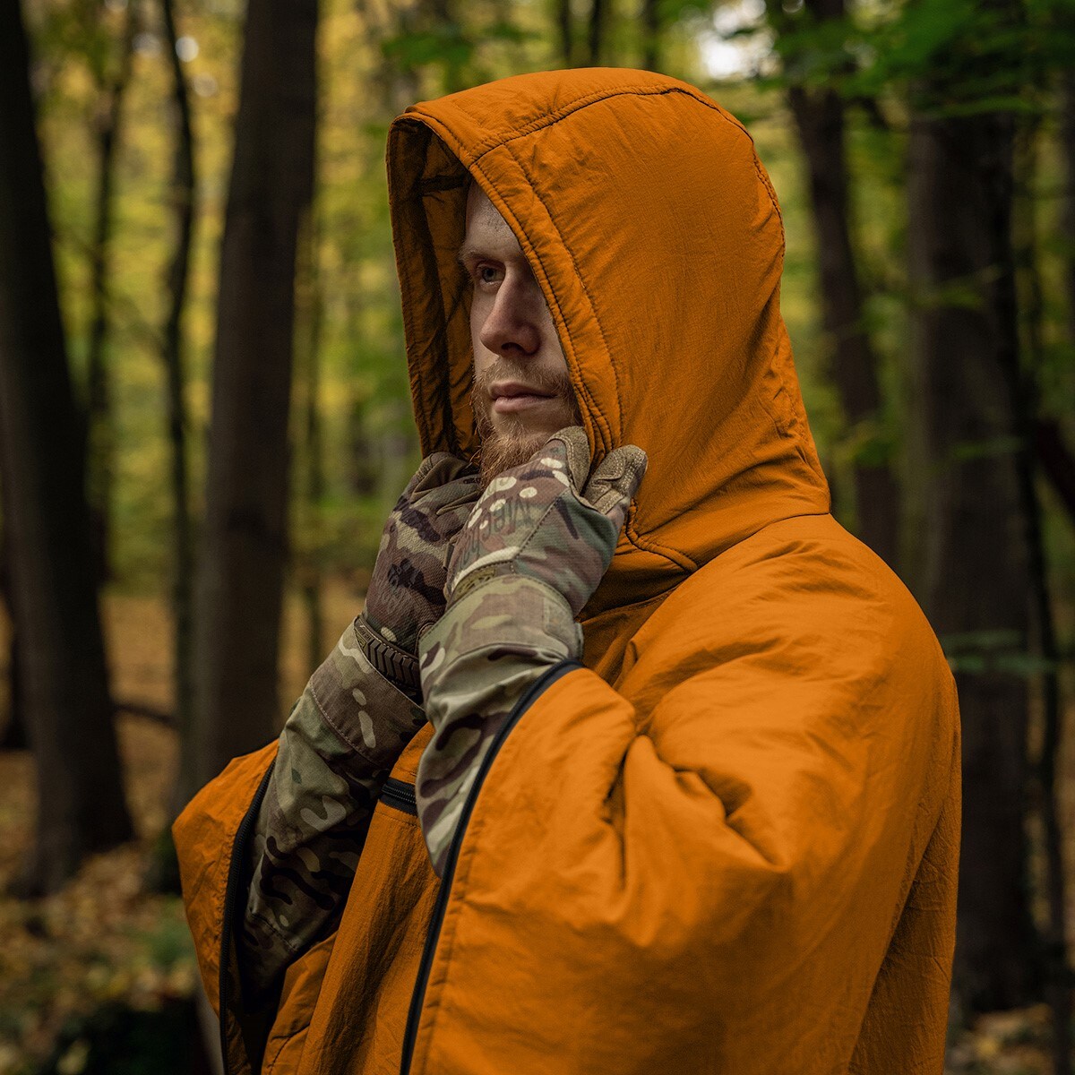 Poncho avec fonction sac de couchage Swagman Roll Climashield Apex Helikon - Orange