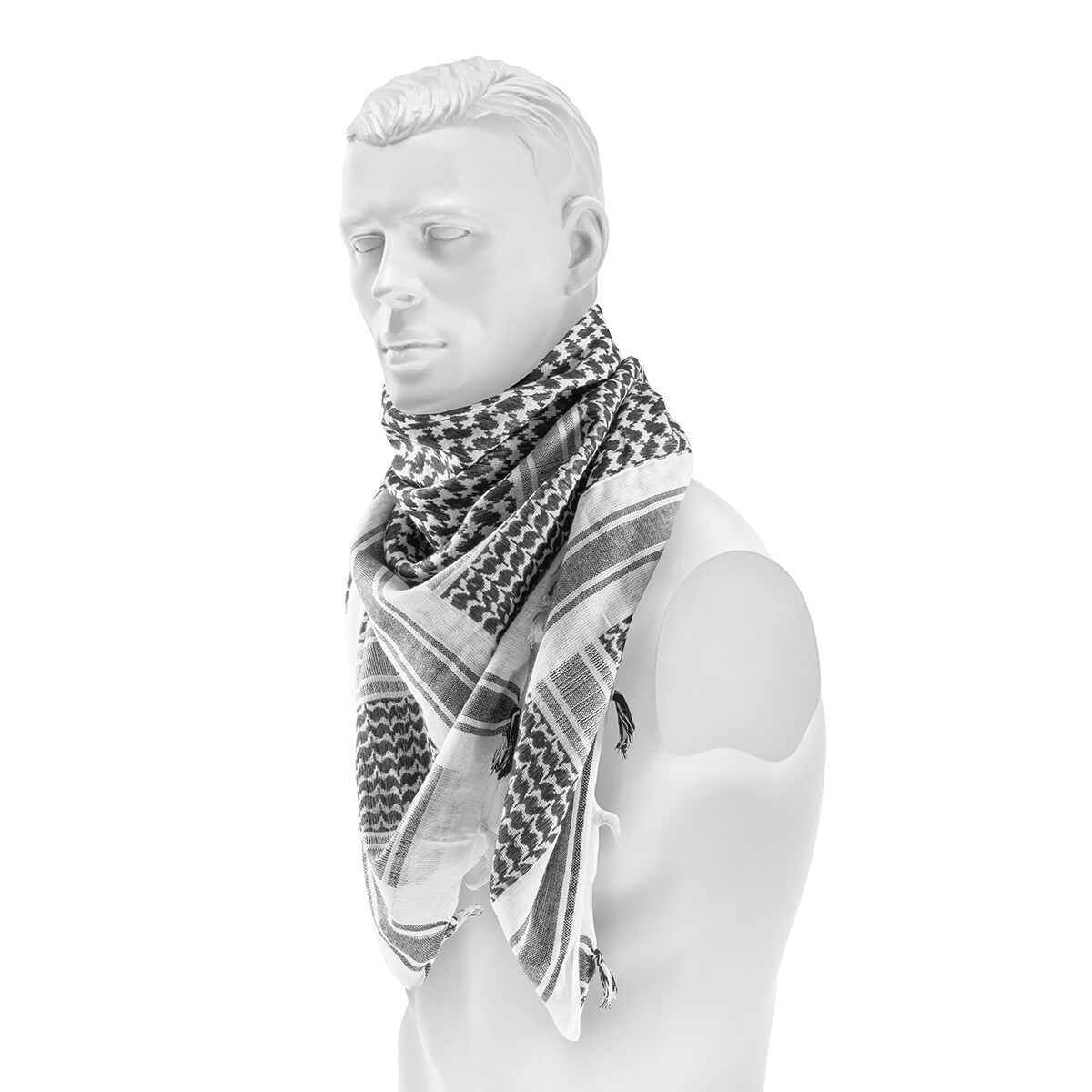 Shemagh foulard de protection Mil-Tec - White/Black