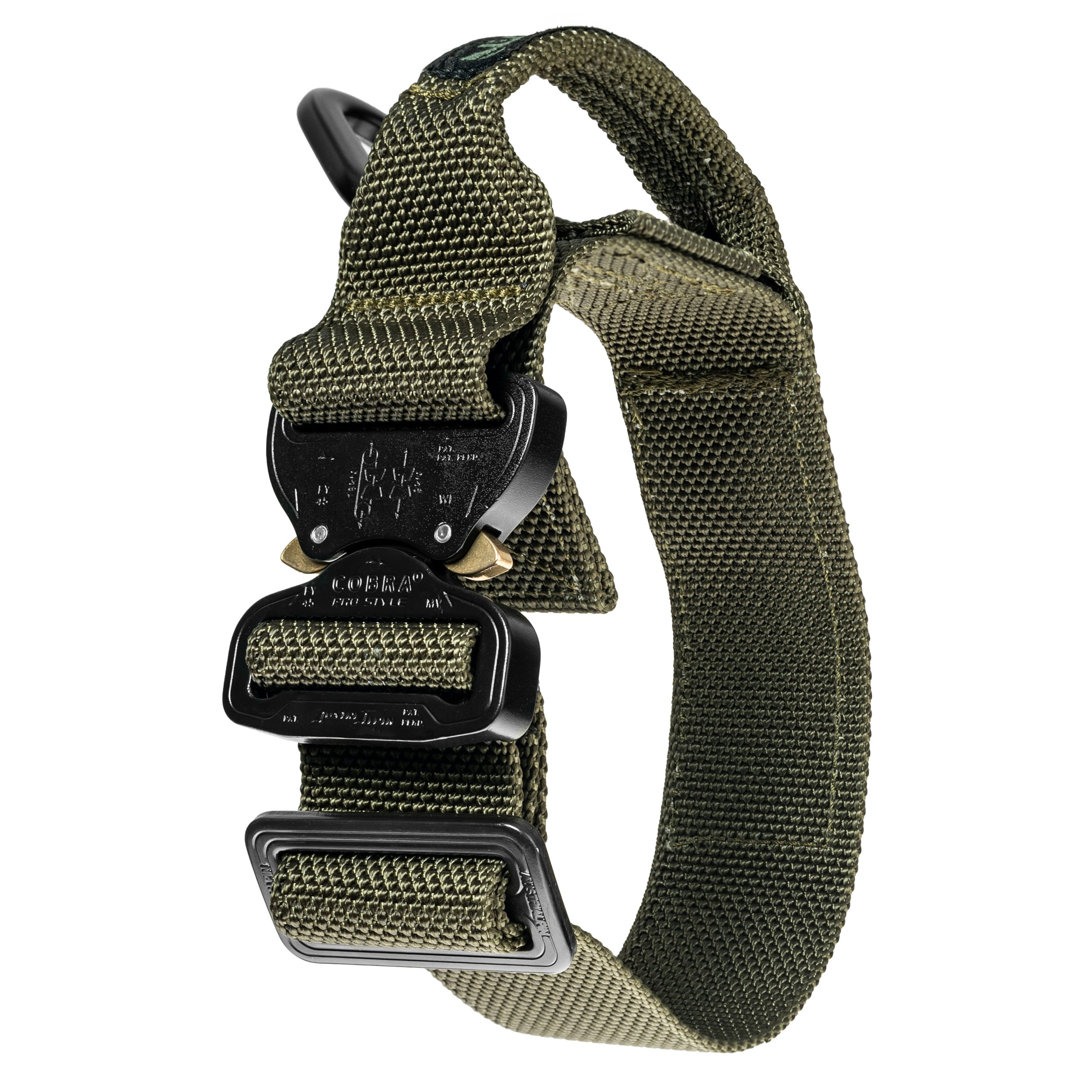 Collier tactique pour chien de taille moyenne Cobra Bravo K9 Thorn - Olive