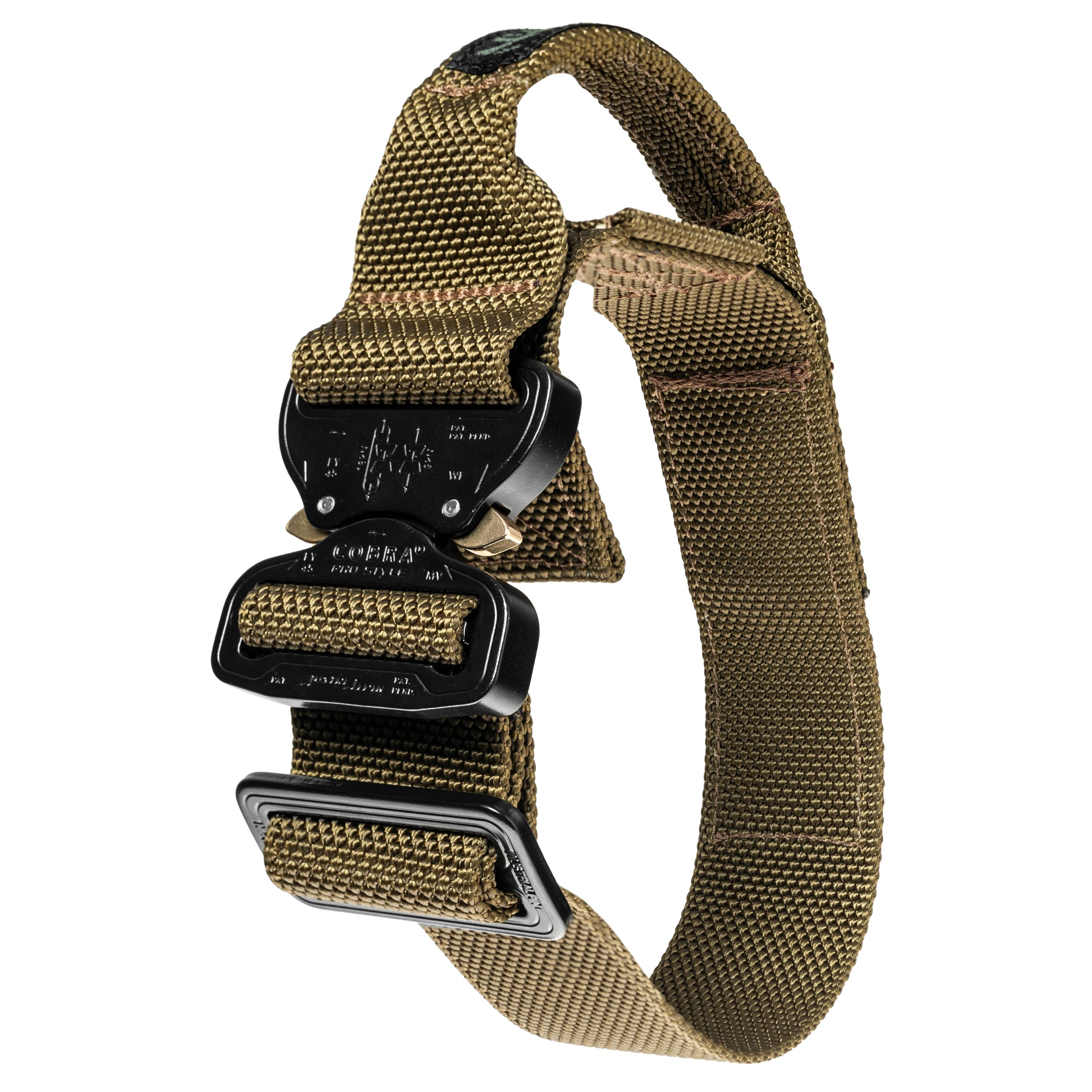 Collier tactique pour grand chien Cobra Bravo K9 Thorn - Coyote