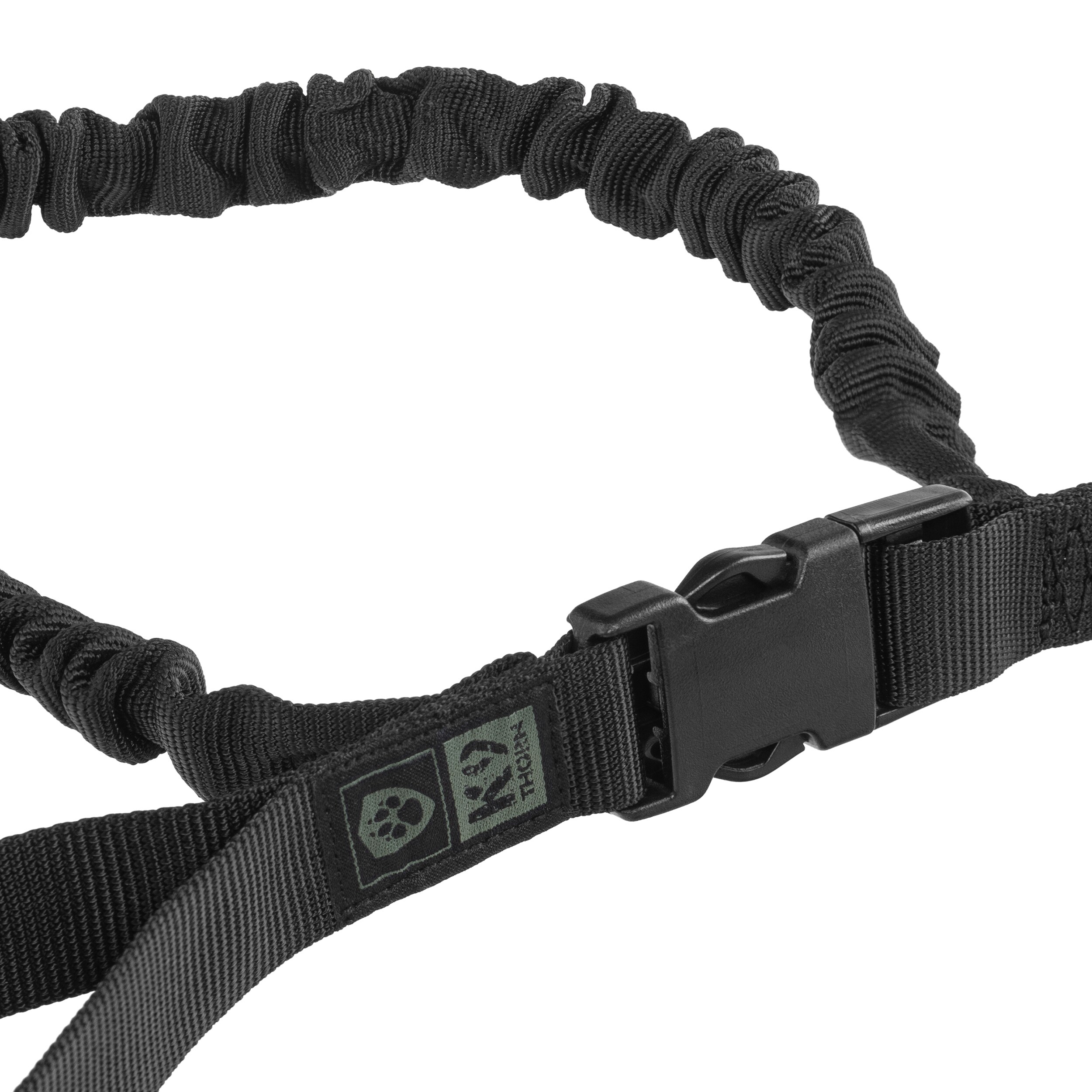 Laisse avec amortisseur 150 cm  - Black