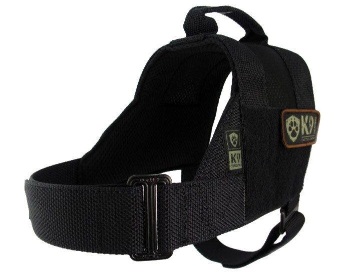 Harnais pour chien de taille moyenne Alpha K9 Thorn - Black