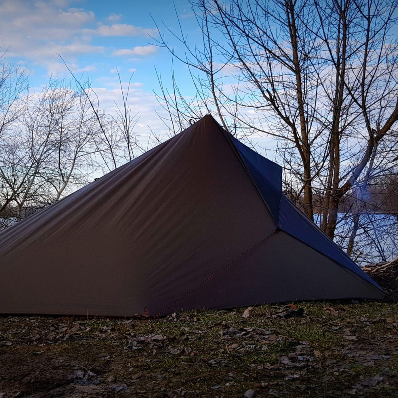 Bâche de bivouac Ultralight 3x3 Bushmen - Dark Olive