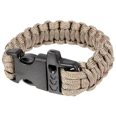 Bracelet Paracord boucle de fermeture avec sifflet Element - Grey