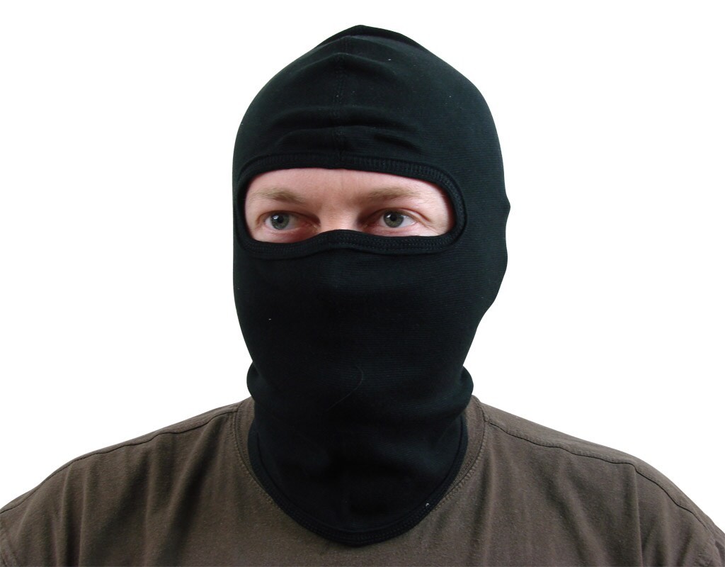 Cagoule avec 1 ouverture pour les yeux - Black