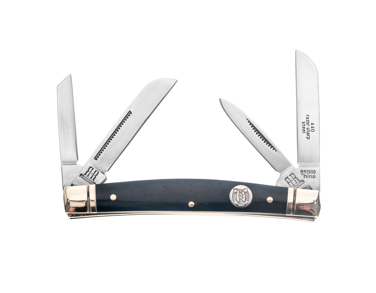 Couteau de poche Rough Rider Blue Smooth Bone Whittler 440