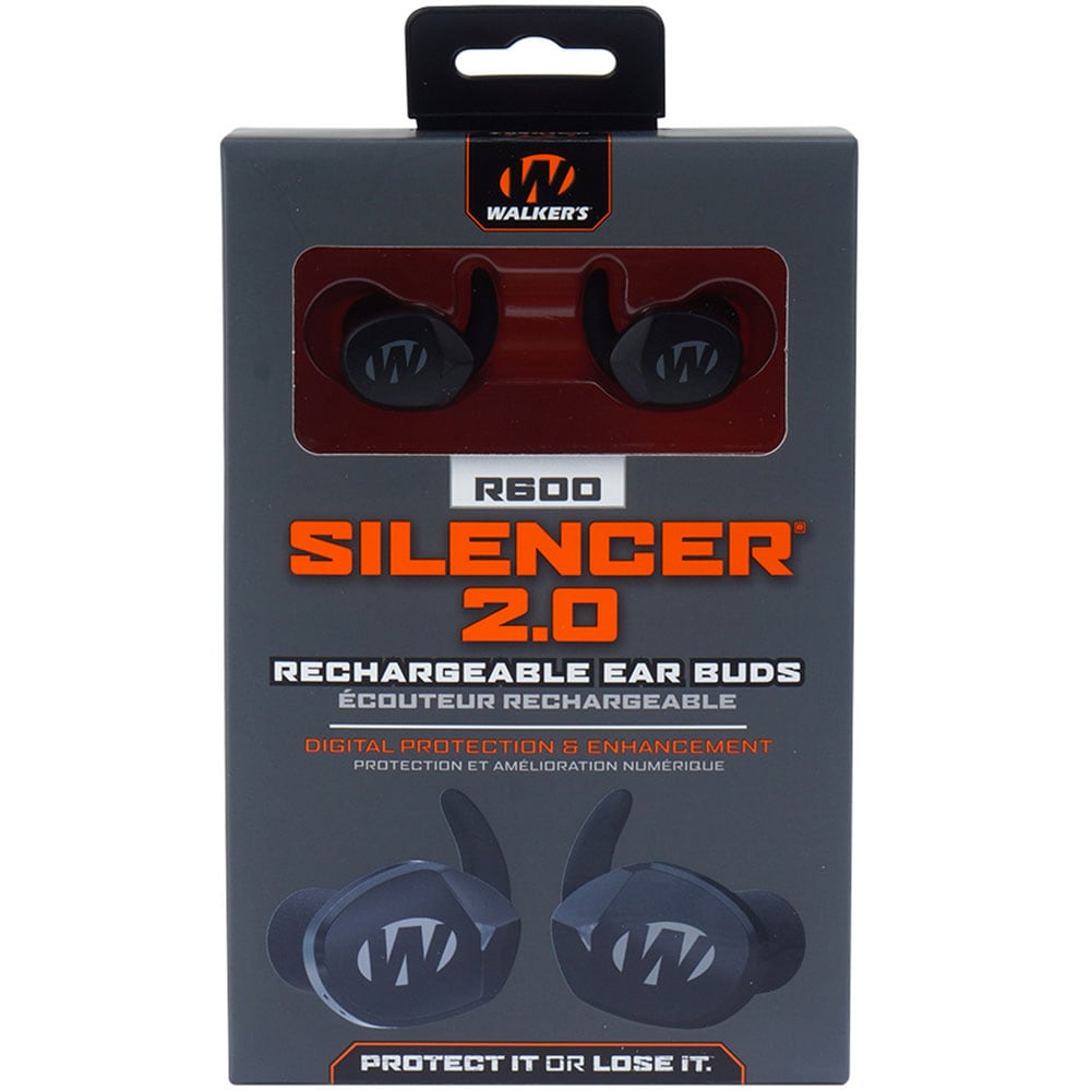 Protecteurs auditifs actifs Silencer 2.0 R600 Walker's - Black