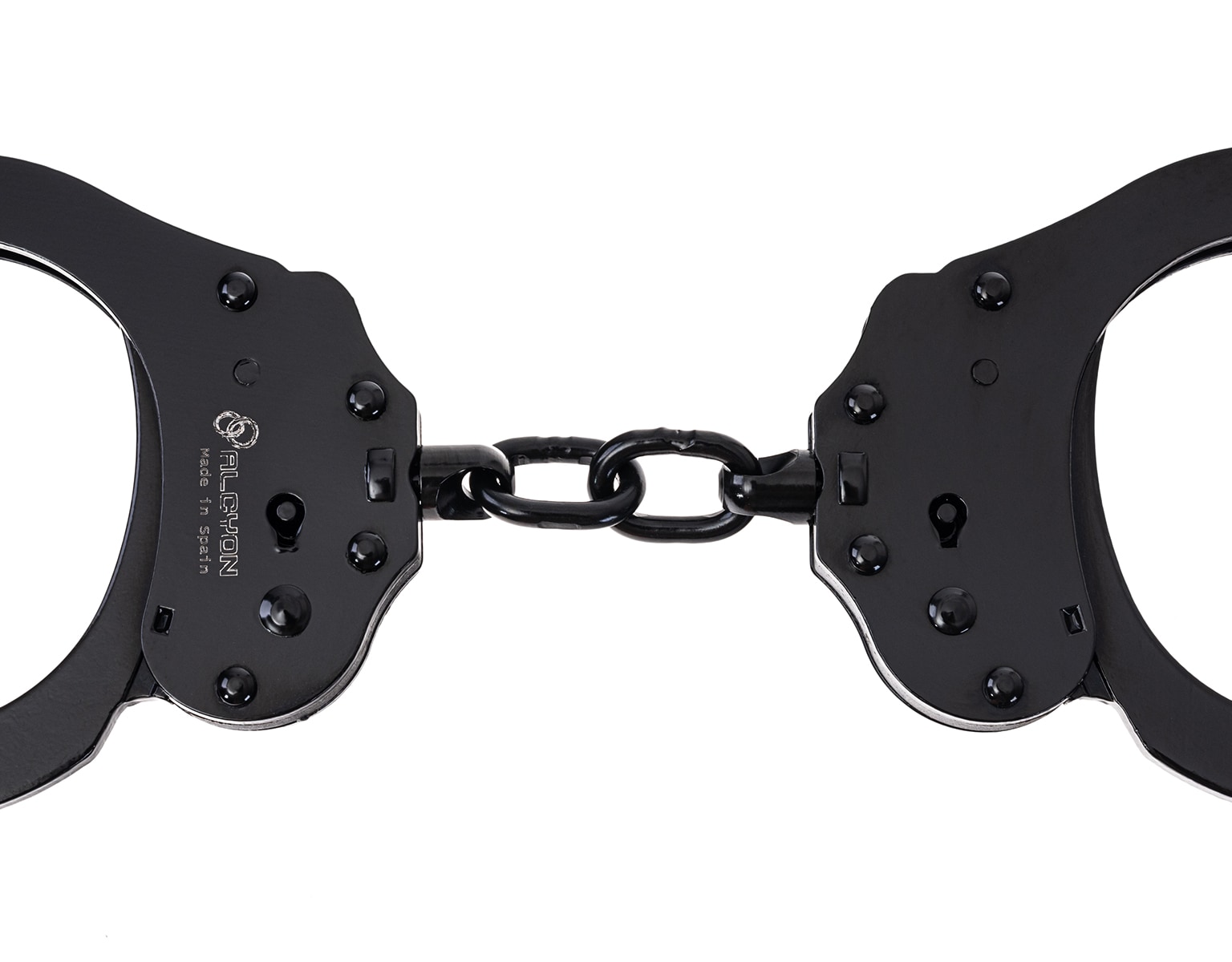 Menottes à chaîne Chain steel Double Lock Alcyon - Black