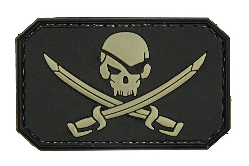 Patch 3D Pirate Skull - Black