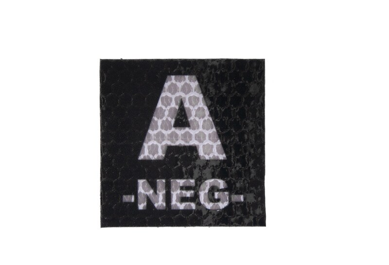 Patch avec groupe sanguin IR A NEG Combat-ID