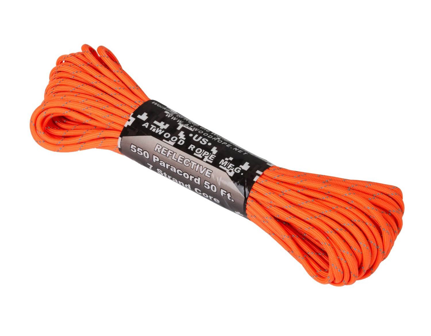 Corde 550 Paracord Reflective Atwood Rope MFG 15 m - orange
