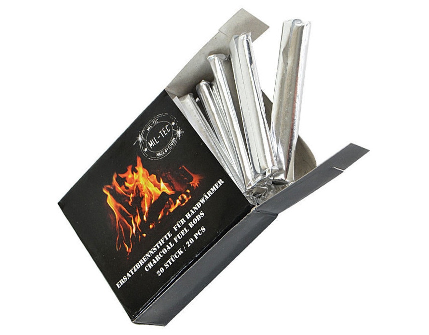 Barres de combustible charbon Mil-Tec - 20pcs