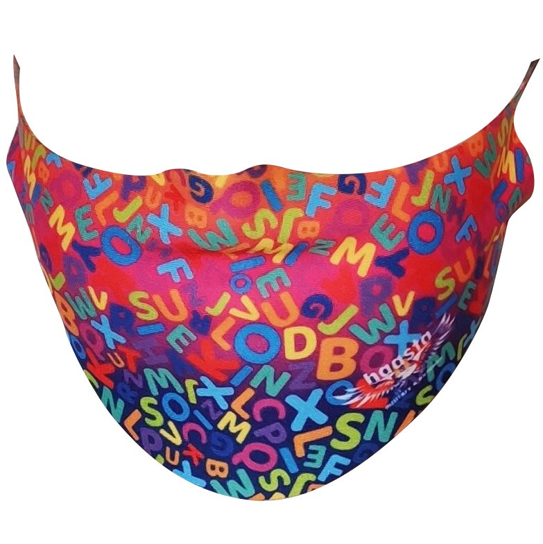 Masque de protection pour enfant Alphabet Haasta 