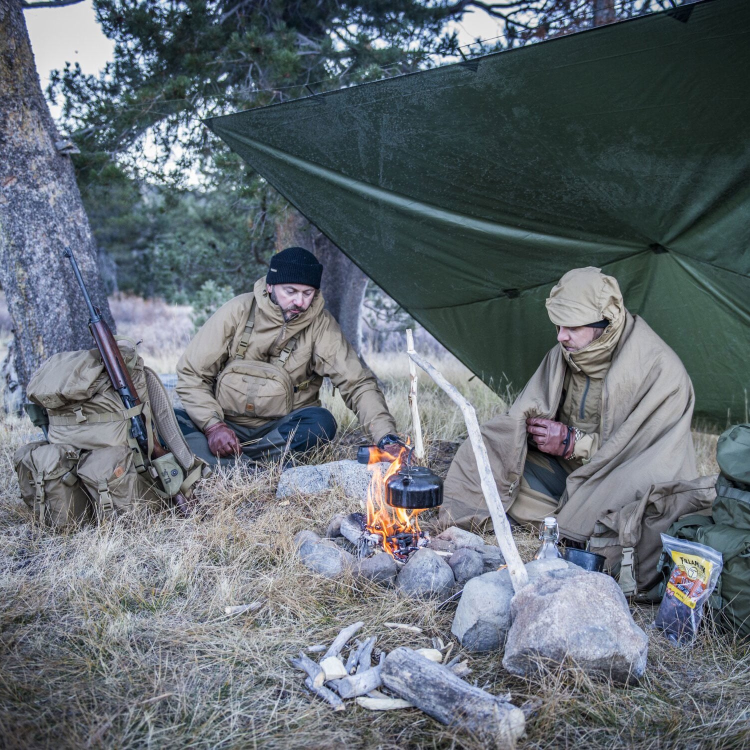 Bâche de bivouac Supertarp Helikon - Taiga Green