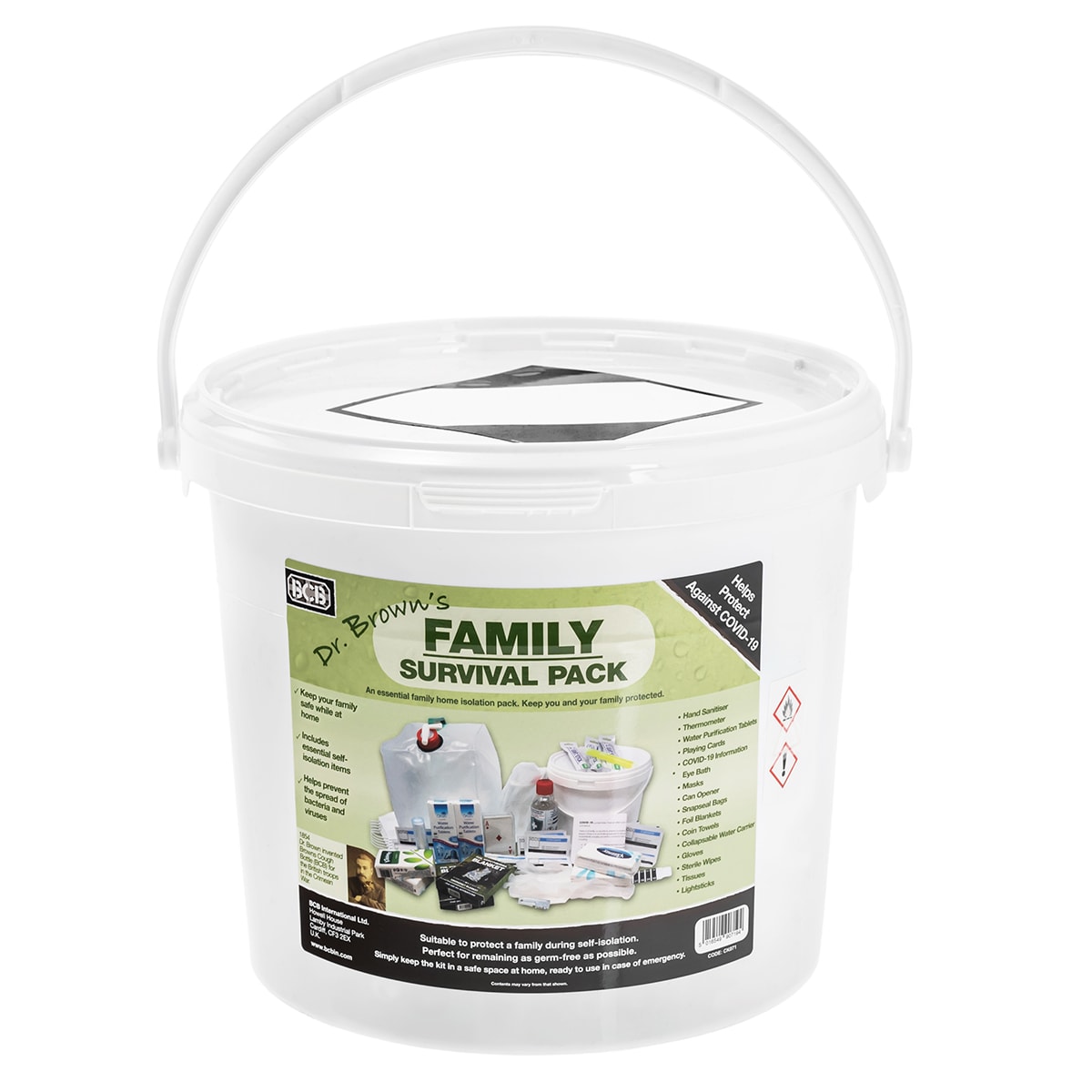 Indispensable COVID19 - Ensemble de survie Family Pack BCB 