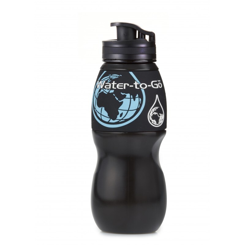 Bouteille avec filtre 750 ml Water-to-go - Black