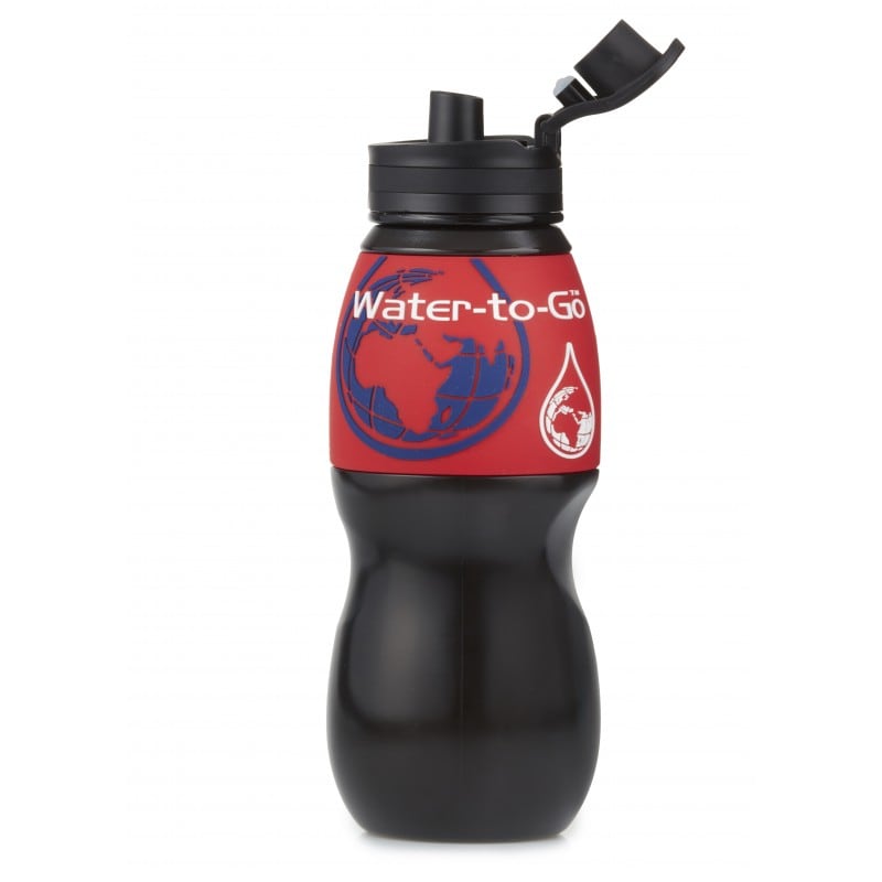 Bouteille avec filtre 750 ml Water-to-go - Red