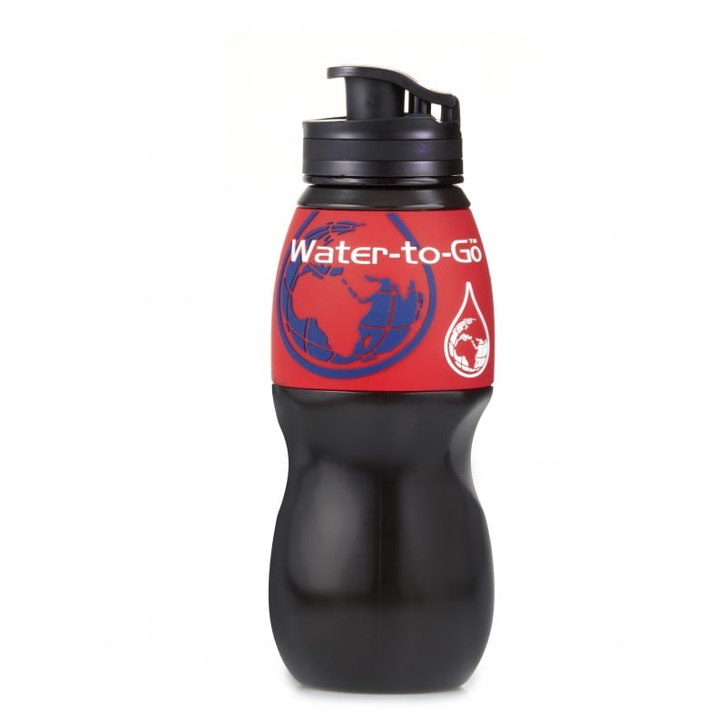 Bouteille avec filtre 750 ml Water-to-go - Red