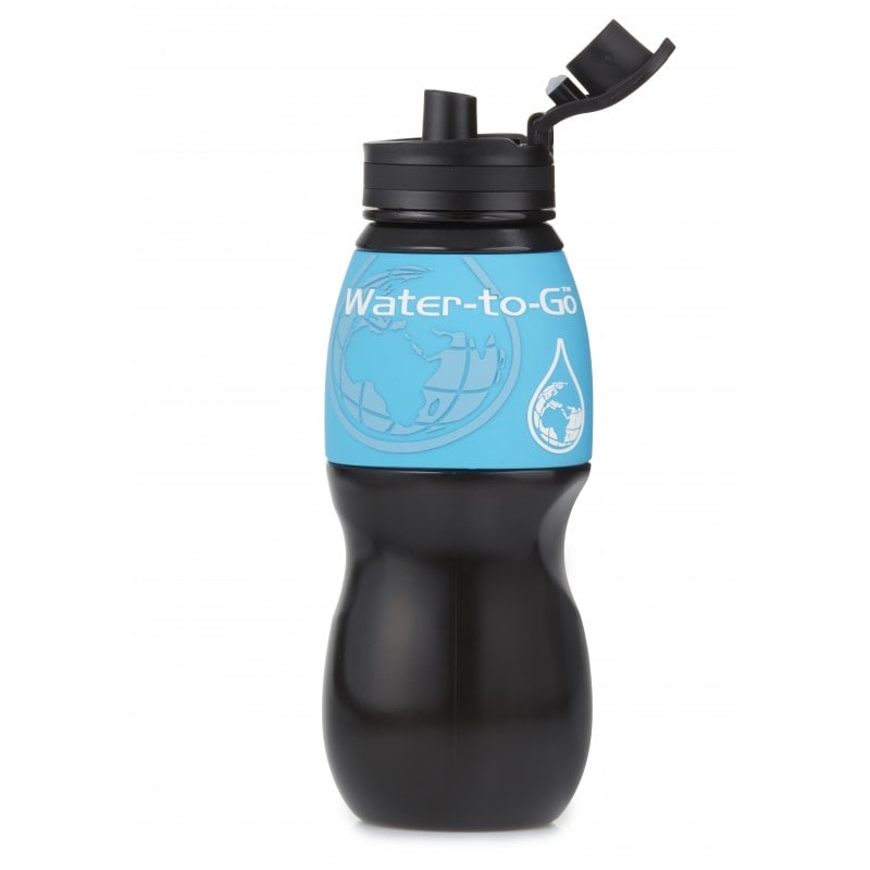 Bouteille avec filtre 750 ml Water-to-go - Blue