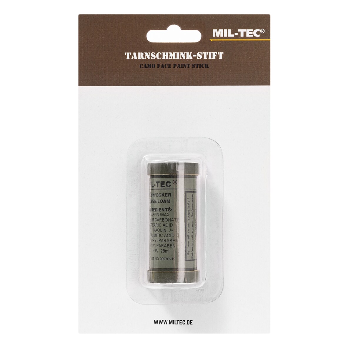 Peinture masquante en stick Mil-Tec - Green/Loam