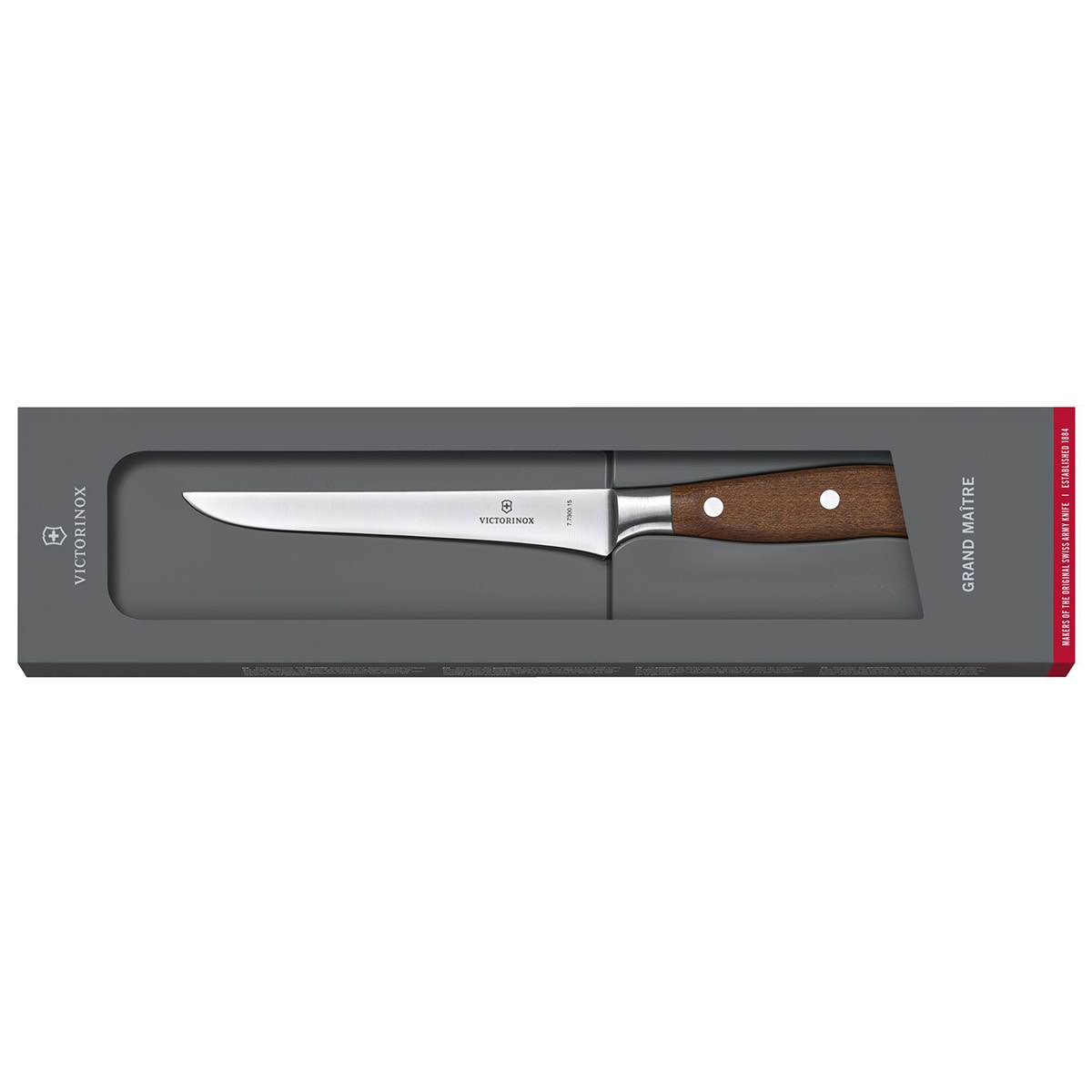 Couteau de cuisine - couteau à désosser 15 cm  Grand Maitre Wood Victorinox