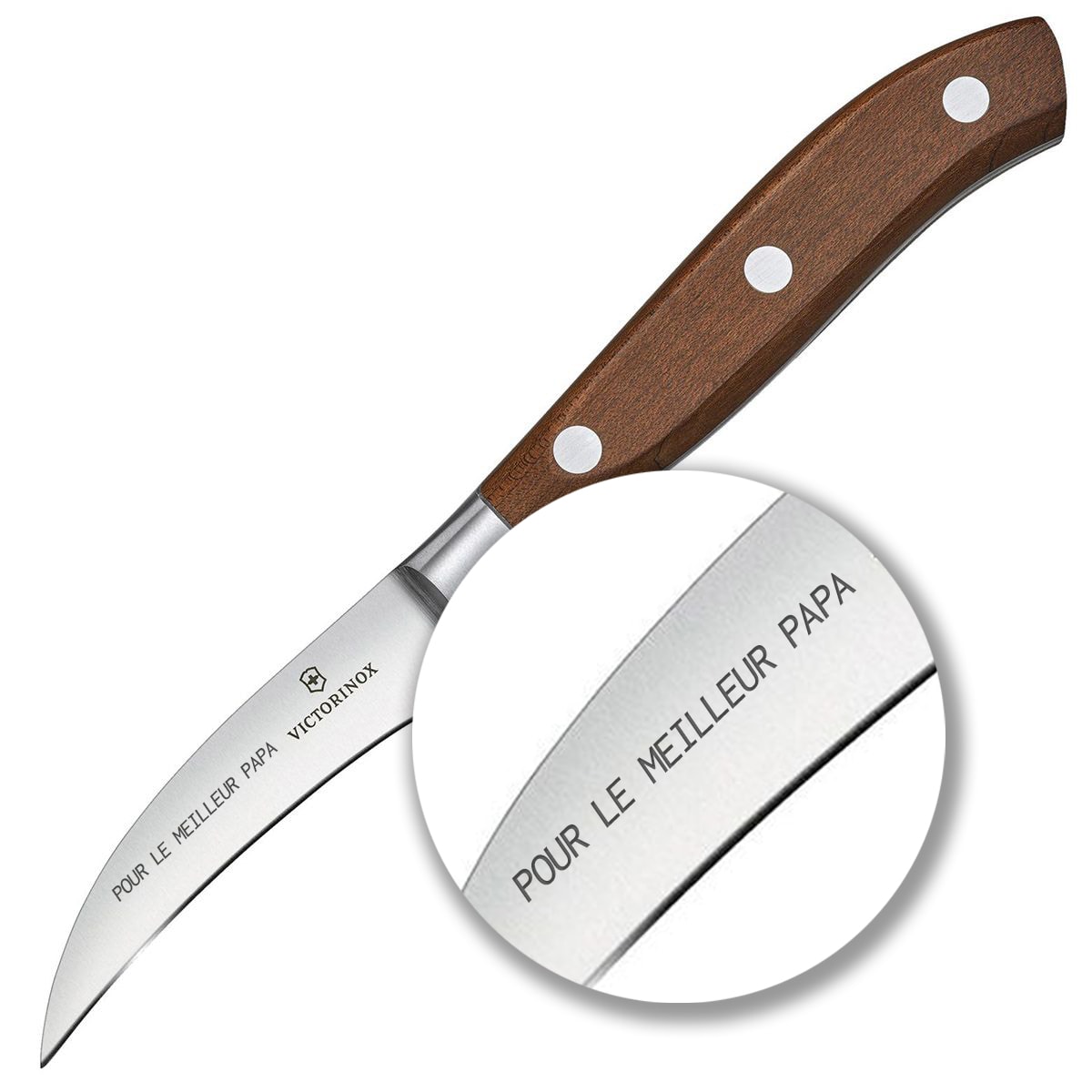 Couteau de cuisine - Couteau à profiler 8 cm  Grand Maitre Wood Victorinox