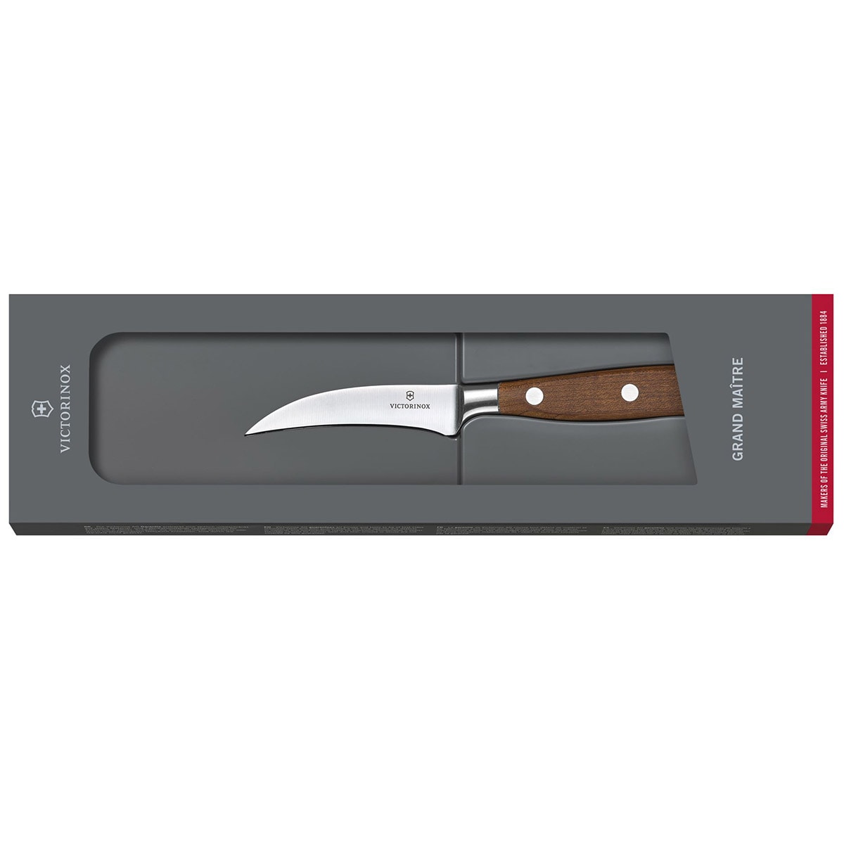 Couteau de cuisine - Couteau à profiler 8 cm  Grand Maitre Wood Victorinox