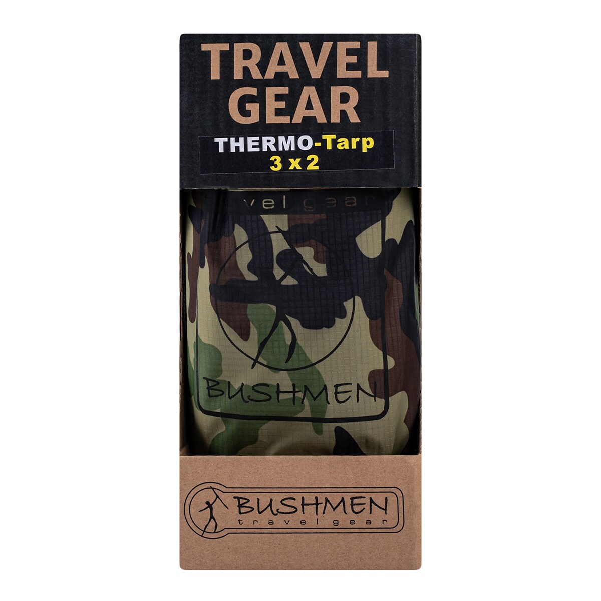 Bâche de bivouac avec isolation thermique Thermo Tarp Bushmen 2x3 Camo