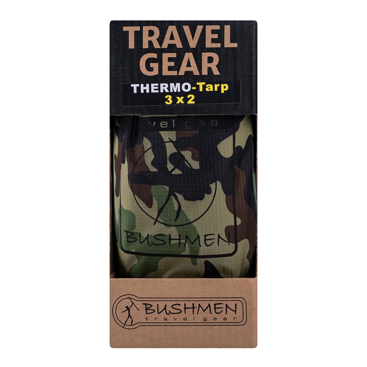 Bâche de bivouac avec isolation thermique Thermo Tarp Bushmen 2x3 Camo