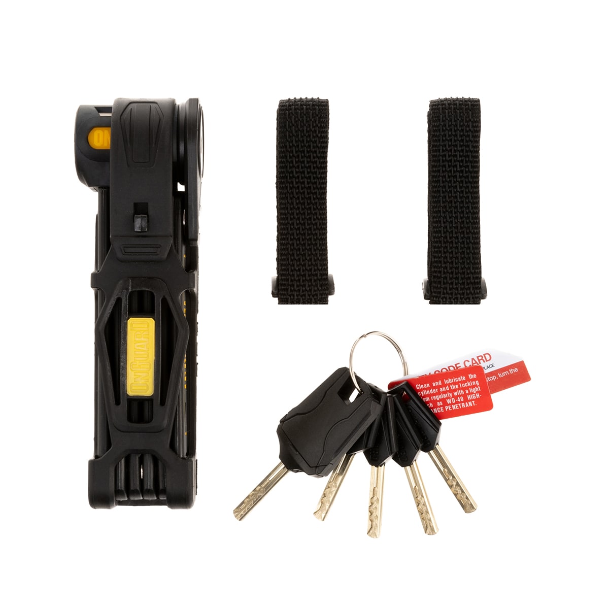 Cadenas pour vélo pliable 69cm Link Plate Lock K9 Combo OnGuard 