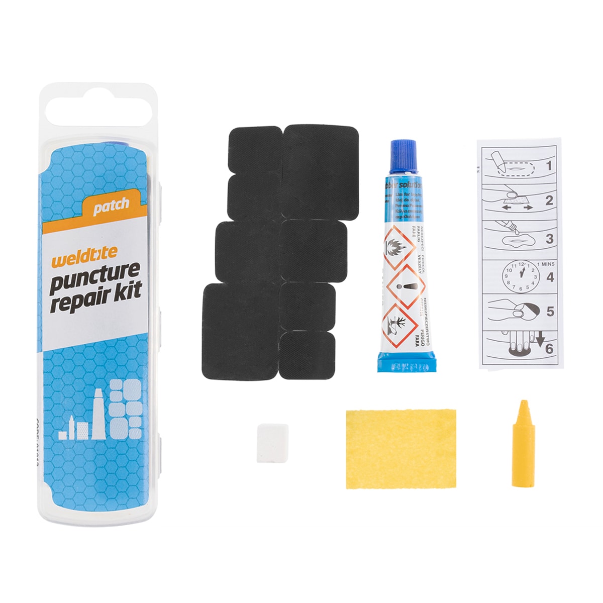 Ensemble de réparation pour pneus de vélo Cyclr Puncture Weldtite