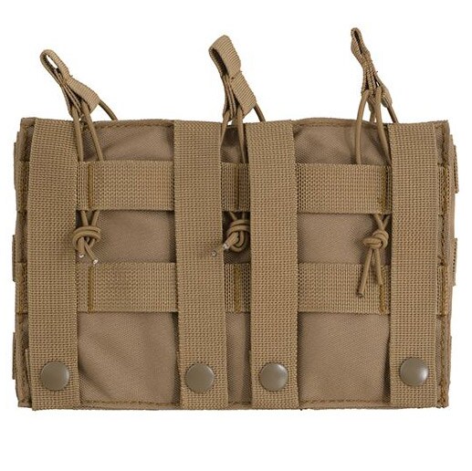 Triple pochette ouverte 8Fields pour chargeurs 5,56 mm - coyote
