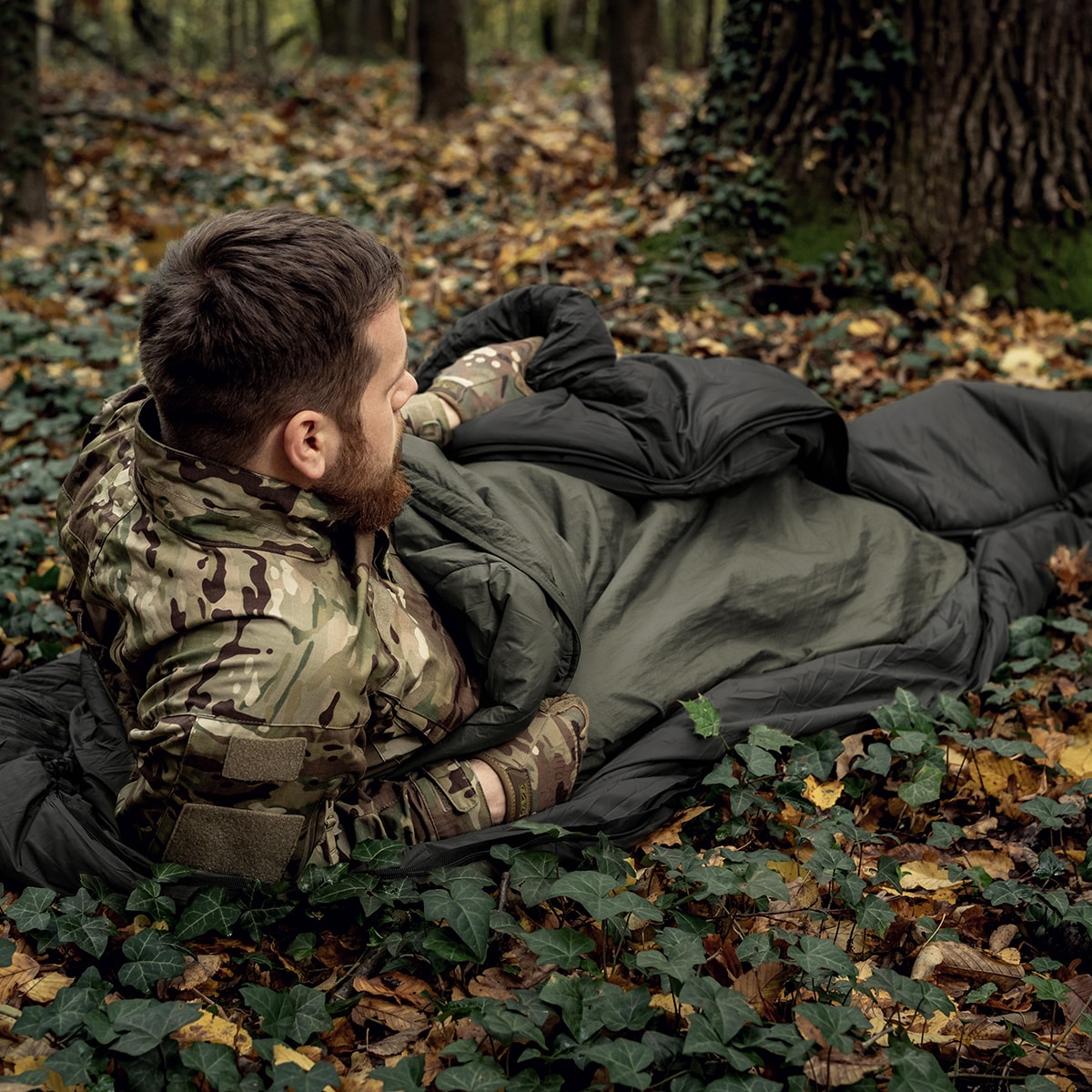 Poncho Swagman Roll Climashield Apex avec fonction sac de couchage Helikon - Alpha Green