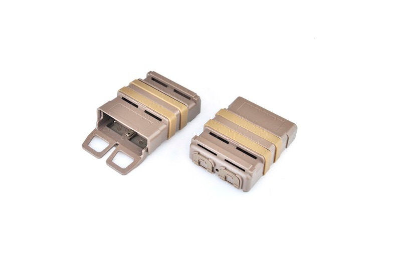 Deux pochettes Element de type FAST pour chargeurs STANAG - Dark Earth