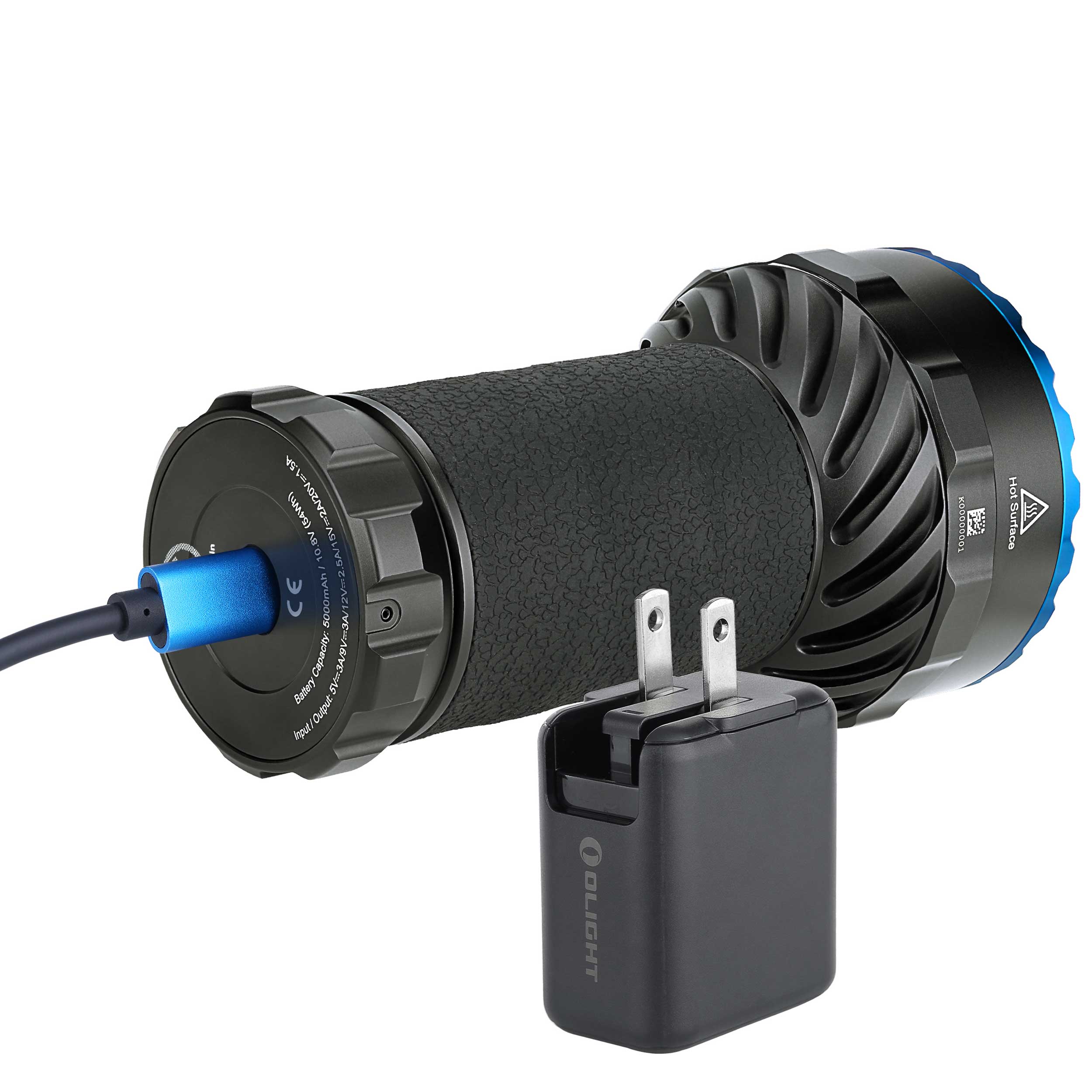 Lampe de poche rechargeable Marauder 2 14000 lumens, portée 800 m Olight - Cool White