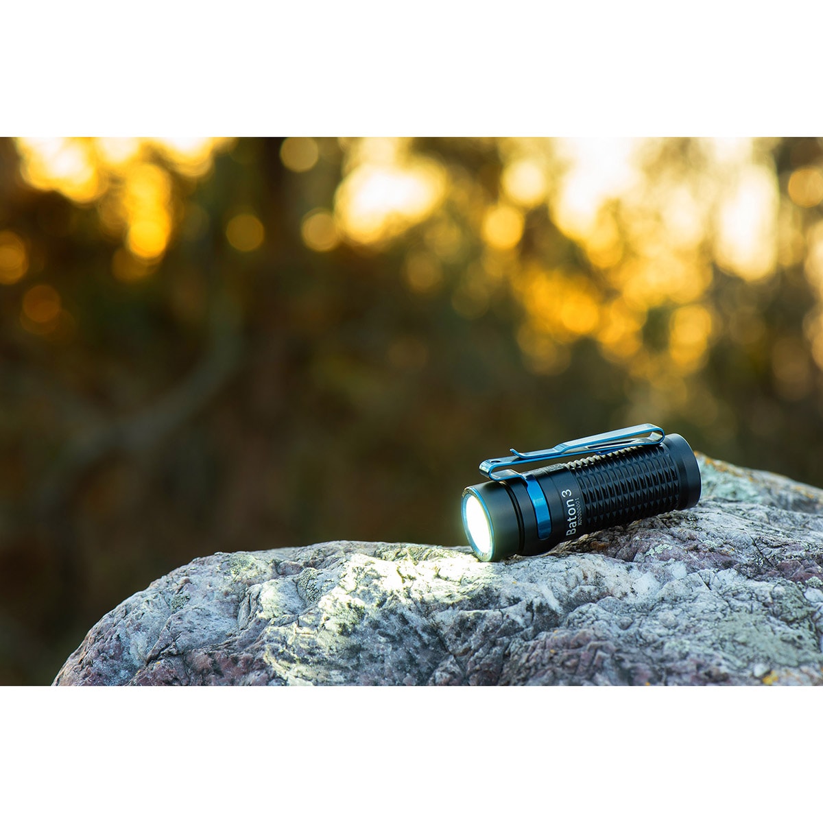 Lampe de poche rechargeable Baton 3 - 1200 lumens Olight - Black