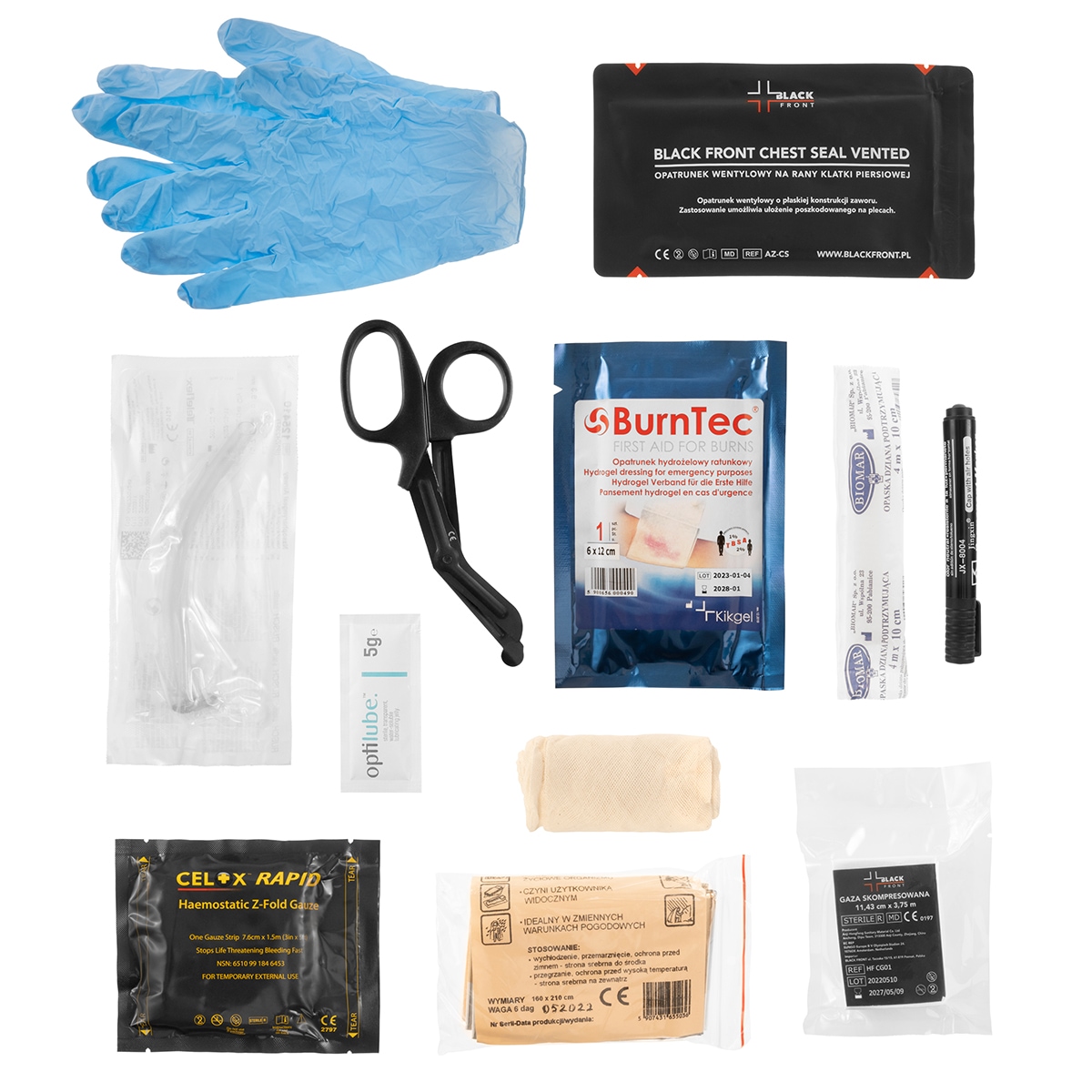 Trousse tactique de premiers secours avec équipement Basic Medaid